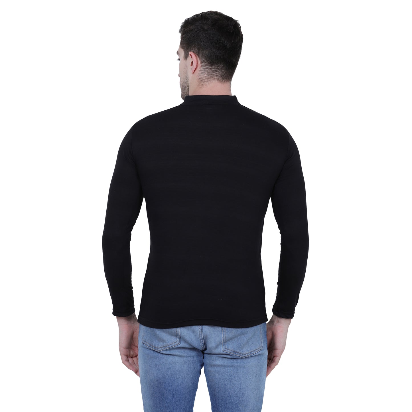 Mens Cotton Solid Full Sleeve T-Shirt